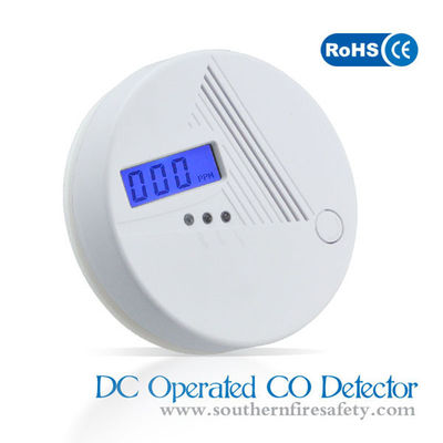 Lcd Displayer CO Alarm Detector Five Years Sensor With 9V Battey Operated