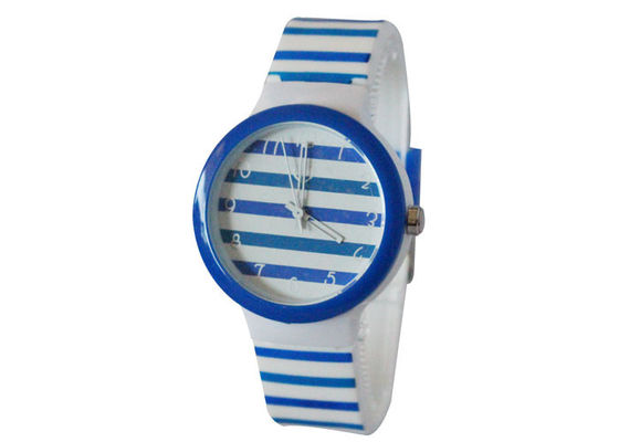 Plastic Case Quartz Sport Watch / Red Girls Quartz Movement Watch
