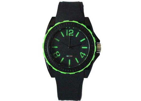 Rotatable Golf Wrist Watch with Silicone Band , Sport Analog Watch