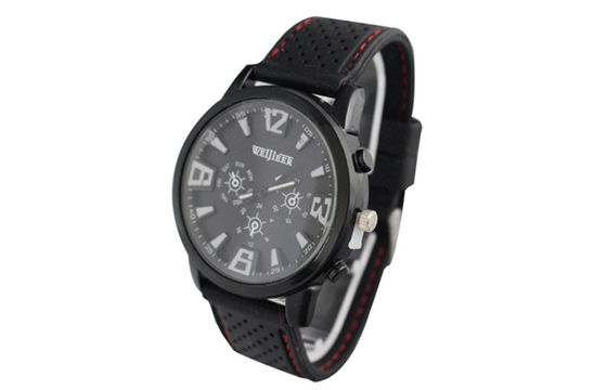 Round Analog Display Sport Watch Water Resistant Japan Movt Quartz Watch
