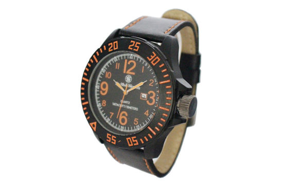 Boys Outdoor Quartz Sport Watch Silicone Watchband Annual Calendar Watch