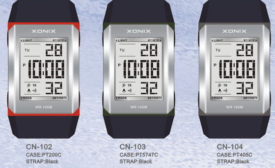 Boys Rectangular Waterproof Quartz Digital Watch With One Window Bezel