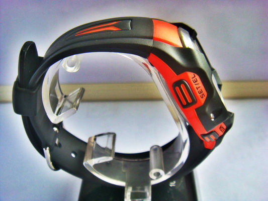 Mens Waterproof Round Sporty Quartz Digital Watches With 15 Lap Memory