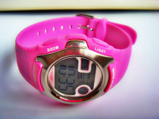 Sporty Plastic Quartz Ladies Digital Watches Waterproof CE ROHS