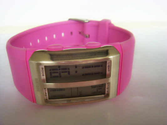 مستطيل سيدة مرو Digital ساعة مع إثنان نافذة فص