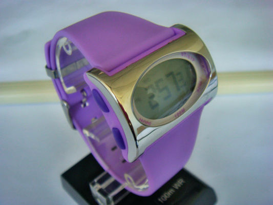 Rectangular Ladies Quartz Digital Watch , Dual Time Watches For Women
