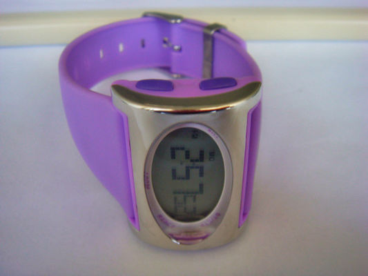 Rectangular Ladies Quartz Digital Watch , Dual Time Watches For Women