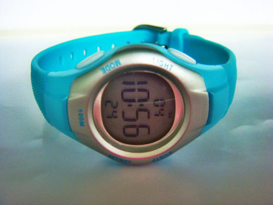 Plastic Boys Quartz Digital Watch With Dual Time 24 Hour Format