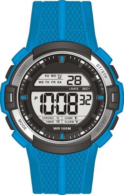 Quartz Digital Watch Gents Sporty Watches With 10atm Water Proof Silicon Band 4.5yeas Lithium Battery