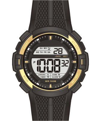 Quartz Digital Watch Gents Sporty Watches With 10atm Water Proof Silicon Band 4.5yeas Lithium Battery