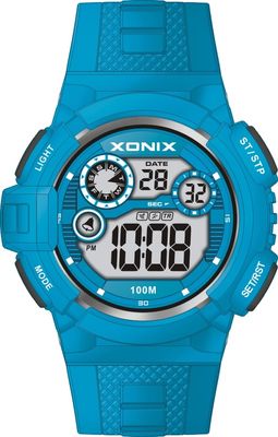 Round Quartz Digital Watch Men Sporty Digital 10atm Water Proof Silicon Band Case Diameter 50mm