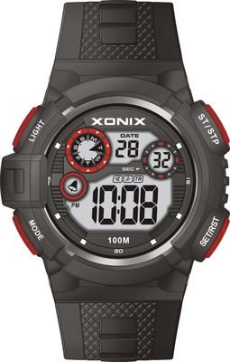 Round Quartz Digital Watch Men Sporty Digital 10atm Water Proof Silicon Band Case Diameter 50mm