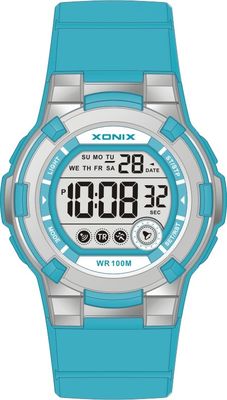 Round Sporty LCD Quartz Digital Watches For Boy And Girl 10atm Water Proof