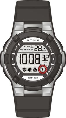 Round Sporty LCD Quartz Digital Watches For Boy And Girl 10atm Water Proof