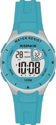 10 Atm Water Proof El Light Lithium Battery Sporty Quartz Digital Watches For Girl And Boy