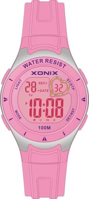 10 Atm Water Proof El Light Lithium Battery Sporty Quartz Digital Watches For Girl And Boy