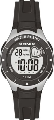 10 Atm Water Proof El Light Lithium Battery Sporty Quartz Digital Watches For Girl And Boy