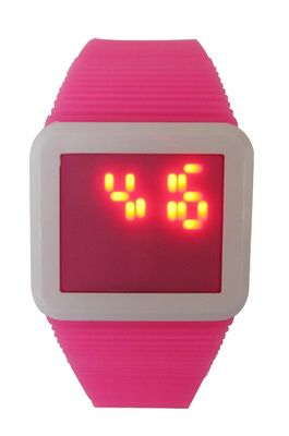 Reloj cuadrado de las bandas P.M. del silicón de los relojes del niño LED Digital para el regalo