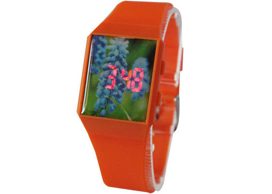 Childrens LED Watch - Glass Lens - TPU Strap - Stainless Steel Back - Super Men