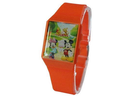 Childrens LED Watch - Glass Lens - TPU Strap - Stainless Steel Back - Super Men