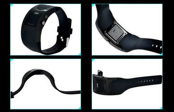 Customized Teenage Digital Wrist Watch Black Band With LED Movement