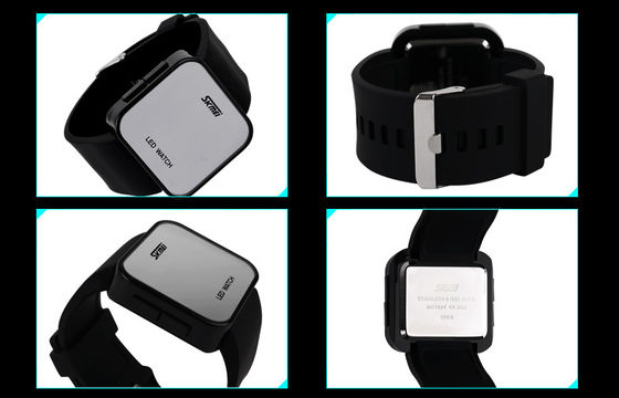 Wommens Pink Digital Watch ABS Case LED Wrist Watch 1 ATM Water Resistant