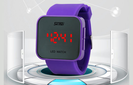 Wommens Pink Digital Watch ABS Case LED Wrist Watch 1 ATM Water Resistant