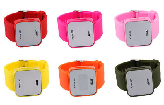 Wommens Pink Digital Watch ABS Case LED Wrist Watch 1 ATM Water Resistant