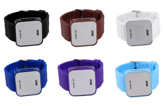 Wommens Pink Digital Watch ABS Case LED Wrist Watch 1 ATM Water Resistant