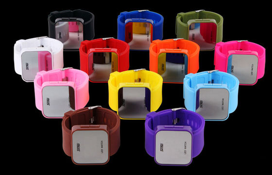 Wommens Pink Digital Watch ABS Case LED Wrist Watch 1 ATM Water Resistant