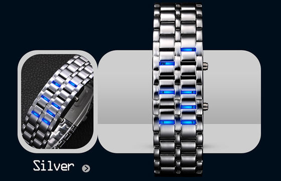 Water Resistant LED Digital Wrist Watch , Man Iron Samurai Watch