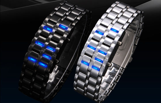 Water Resistant LED Digital Wrist Watch , Man Iron Samurai Watch