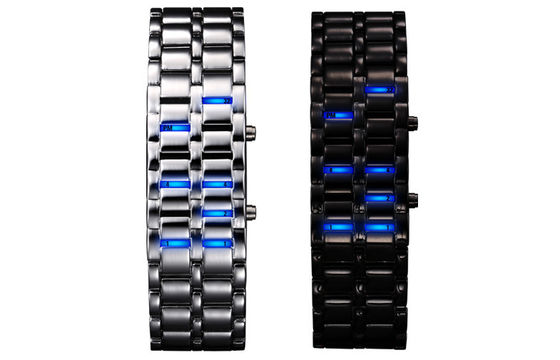 Water Resistant LED Digital Wrist Watch , Man Iron Samurai Watch