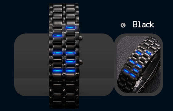 Water Resistant LED Digital Wrist Watch , Man Iron Samurai Watch