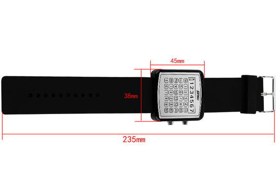 EL Backlight Silicone LED Digital Wrist Watch 30m Water Resistant