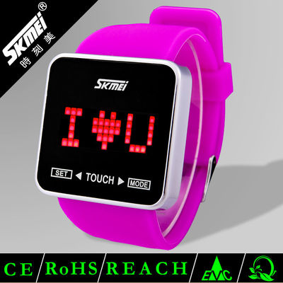 Design Japan Movement Touch Screen LED Digital Watches For Lovers