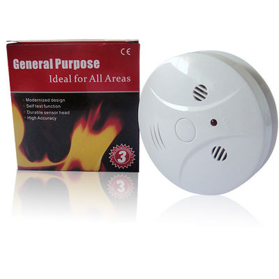 Wireless Round Photoelectric Smoke Detector System 20mA - 50mA