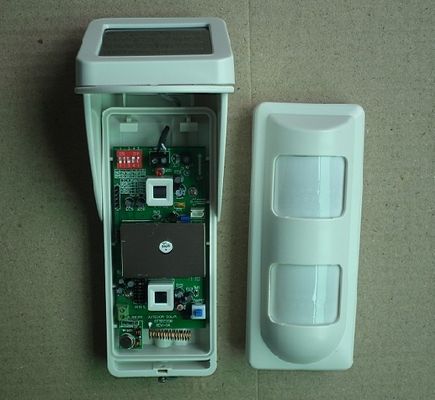 1.2V * 3 AAA 100UA شرطة التدخل السريع في الهواء الطلق استشعار الحركة، نظام إنذار التسلل مع الطاقة الشمسية