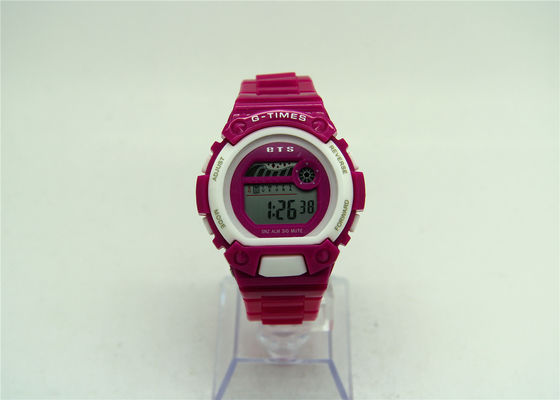 Prenda impermeable casual ligera azul del reloj 3ATM del EL Digital del cronómetro unisex del LCD