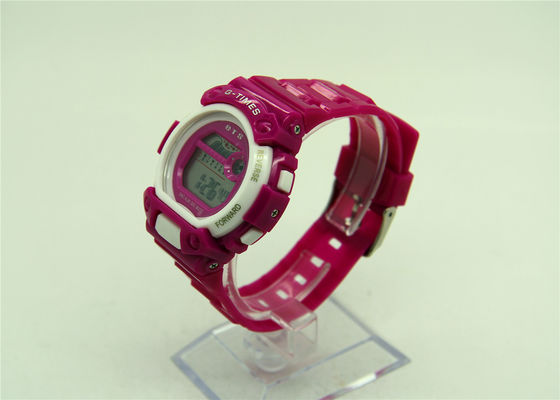 Prenda impermeable casual ligera azul del reloj 3ATM del EL Digital del cronómetro unisex del LCD