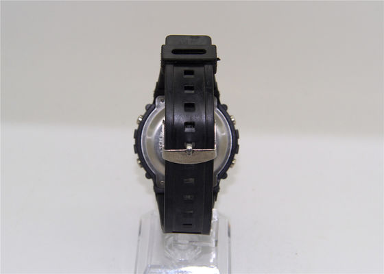 Reloj para hombre ligero del EL del cronómetro plástico de la correa para el deporte con dos espejos convexos