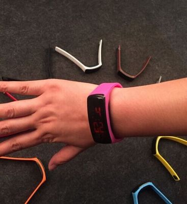 LED Display LED Digital Wrist Watch With Magnet Buckle Sport Bracelet Watch