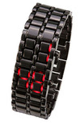 Lava de moda LED del reloj del metal del samurai LED del hierro de Japón de la moda para hombre