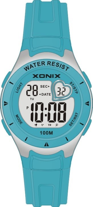 10 Atm Water Proof El Light Lithium Battery Sporty Quartz Digital Watches For Girl And Boy