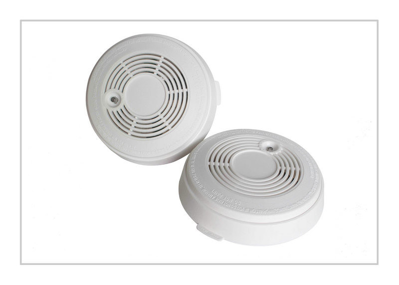 High Sensitivity 9v Battery Combo / Combination Smoke And Co Detectors For Office LYD-412-DC