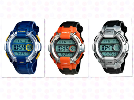 Electronic Quartz Digital Watch / Waterproof Mens Chronograph Watches