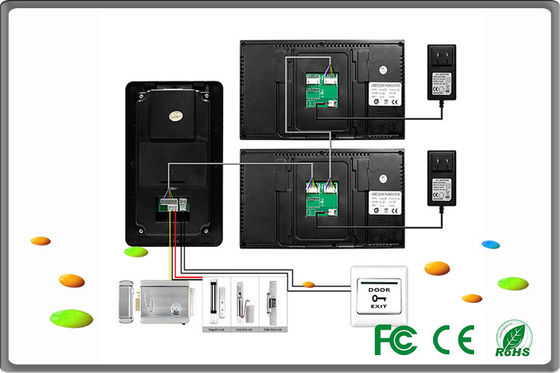 smart home automation 7 inch LCD waterproof video intercom for apartments