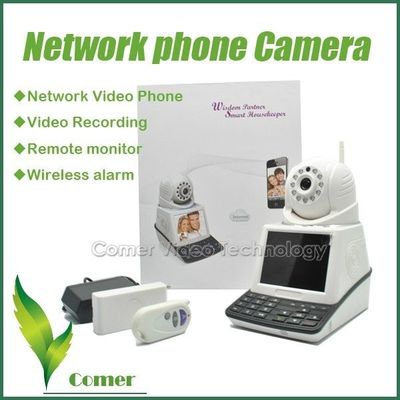 Indoor DDNS / HTTP / SMTP Motion Detection CMOS P2P IP Camera 208x188x115mm