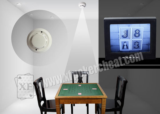 White Plastic Smoke Detector Gambling Cheating Devices For Scanning Invisible Cards