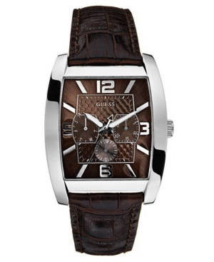 Reloj digital auténtico del cuarzo de la correa de cuero del movimiento japonés